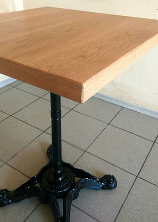 Опора для столу із чавуну Сен-Тропе Н 725 мм. Хрестоподібна чавунна опора для столу. Дніпро - зображення 2