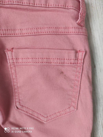 Коралловые джинсы скинни Seppala girls, размер 128 Бориспіль - зображення 4