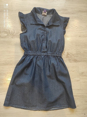 Летнее платье легкий джинс-коттон , размер 10-12 лет Бориспіль - зображення 1
