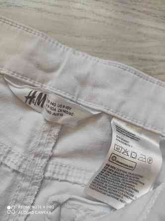 Летние белоснежные шорты от H&M 9-10 лет Бориспіль