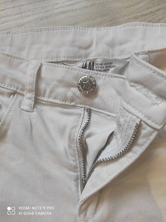Летние белоснежные шорты от H&M 9-10 лет Бориспіль - зображення 3