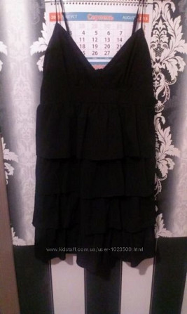 Продам классное черное платье на тонких бретелях фирмы Ostin Бориспіль - obraz 4