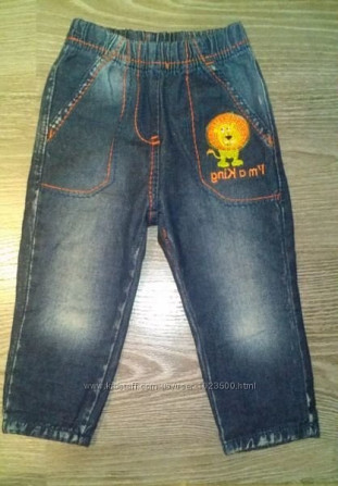 Продам джинсы в идеальном состоянии, размер 9-12 месяцев Бориспіль - изображение 1