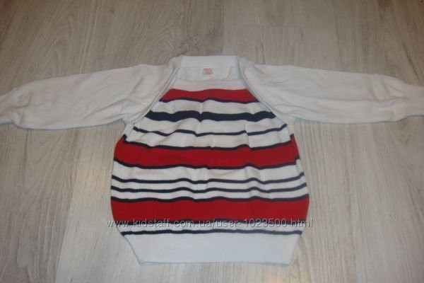Продам симпатичный свитерок-полосатик на девочку, рост 74 Бориспіль - изображение 2