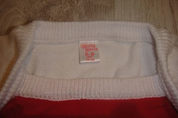 Продам симпатичный свитерок-полосатик на девочку, рост 74 Бориспіль - изображение 3