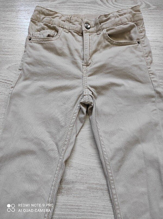 Бежевые джинсы скинни H&M, размер 6-7 лет Бориспіль - зображення 2