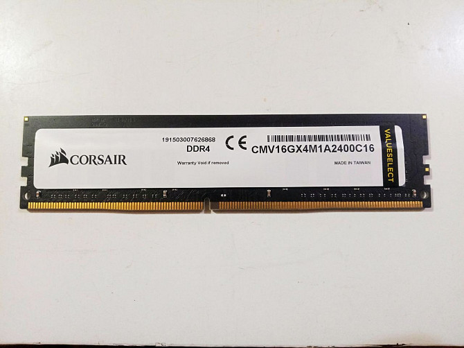 Озу Corsair DDR4 16 gb ( Value select ) CMV16GX4M1A2400C16 Київ - изображение 1
