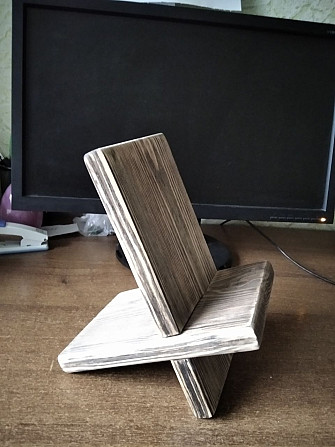 Дерев'яна підставка тримач для телефону планшету Кривий Ріг - изображение 1