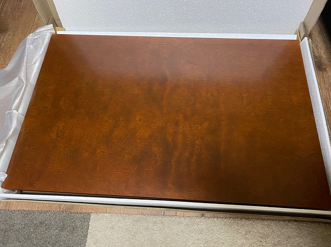 Нерозкладний прямокутний стіл 1100х700, колір горіх  - изображение 3