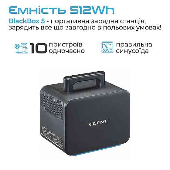 Зарядна станція Ective BlackBox-5 500Вт, 512Вт-г Kiev