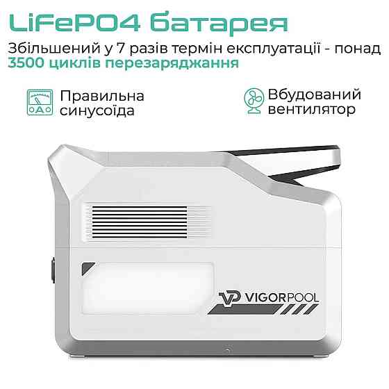 Зарядна станція VigorPool Captain 1200Вт, 1280Вт-г Kiev