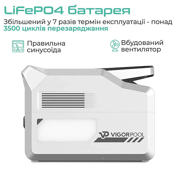 Зарядна станція VigorPool Captain 1200Вт, 1280Вт-г Київ - изображение 3