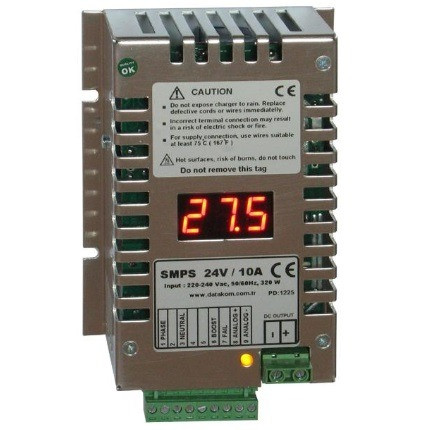 DATAKOM SMPS-2410-D (24V/10A) Зарядний пристрій акумулятора з дисплеєм Київ - изображение 1