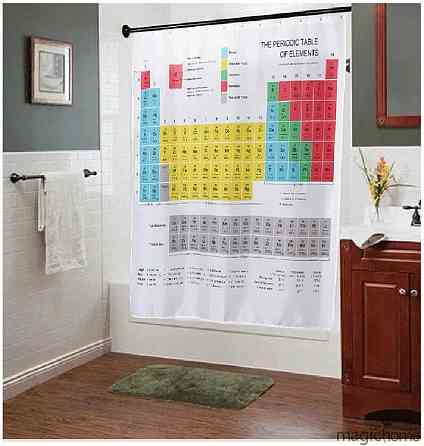 Шторка для ванной душа Периодическая таблица элементов Київ