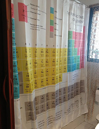 Шторка для ванной душа Периодическая таблица элементов Київ - изображение 11