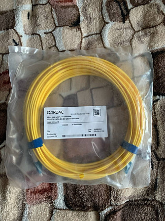 Патчкорд CORDAC LC/UPC-LC/UPC-DX-SM-G.657A1-3mm 10M Київ - изображение 1