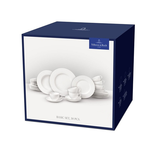 Столовий сервіз Villeroy & Boch Basic White 30 предметів Львів - зображення 1