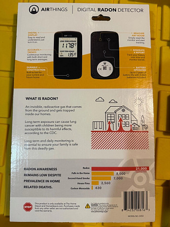 Детектор датчик радону Airthings Radon Detector 2350 Київ - зображення 5