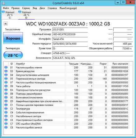 Продам жорсткий диск Western Digital Black 1TB 7200rpm 64MB WDC WD1002FAEX Київ