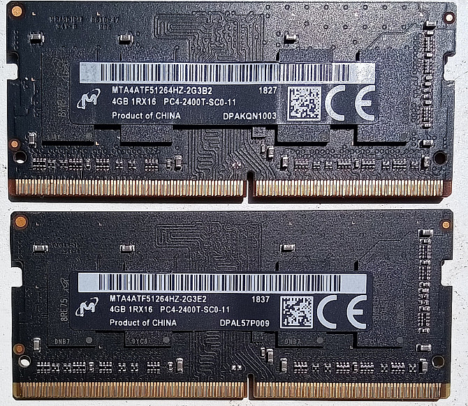 Оперативная Динамическая Планк Плата ОЗУ DDR4 SODIMM 2400mhz RAM DRAM CL38 Micron Crucial 4 GB SDRAM Запоріжжя - изображение 1