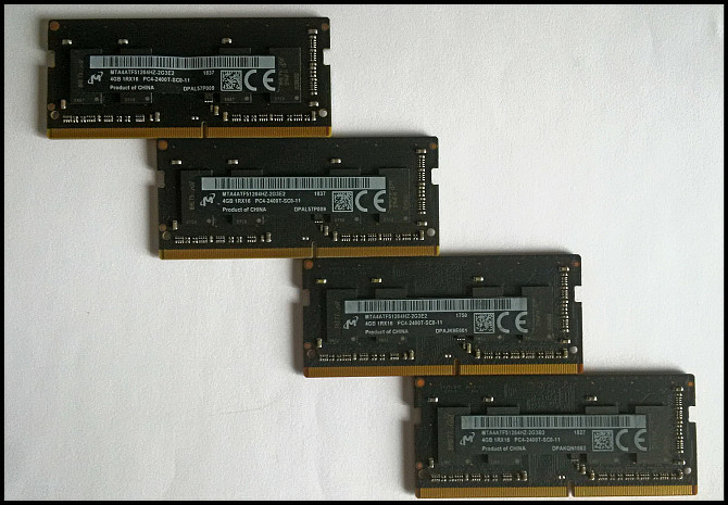 Оперативная Динамическая Плата ОЗУ 4ГБ Micron Crucial DDR4 2400MHz RAM DRAM 4GB CL17 17-17-17-39 Запоріжжя - изображение 1