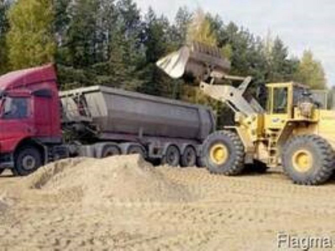 ПЕСОК мытый с доставкой самосвалами город Днепр Дніпро - изображение 1