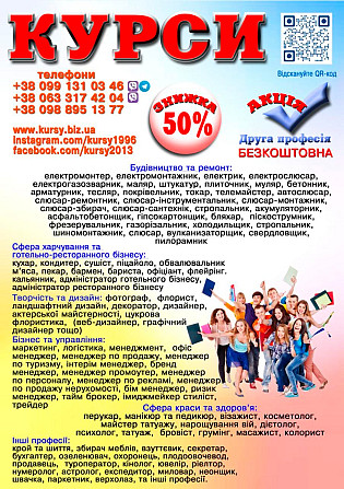 Курси кухар, кондитер, сушист, піццеолі, пекар, бармен, барист Луцьк - изображение 1