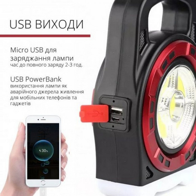 Набор освещения: Фонарь Powerbank Диодная лампа с солнечной панелью, ноч. "Новогодняя елка" в колбе Іршанськ - изображение 12