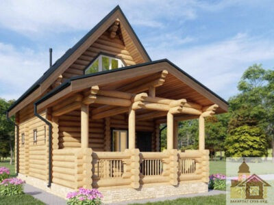 Купити дерев’яну баню з піччю від Закарпат Зруб-Буд Одеса - зображення 1