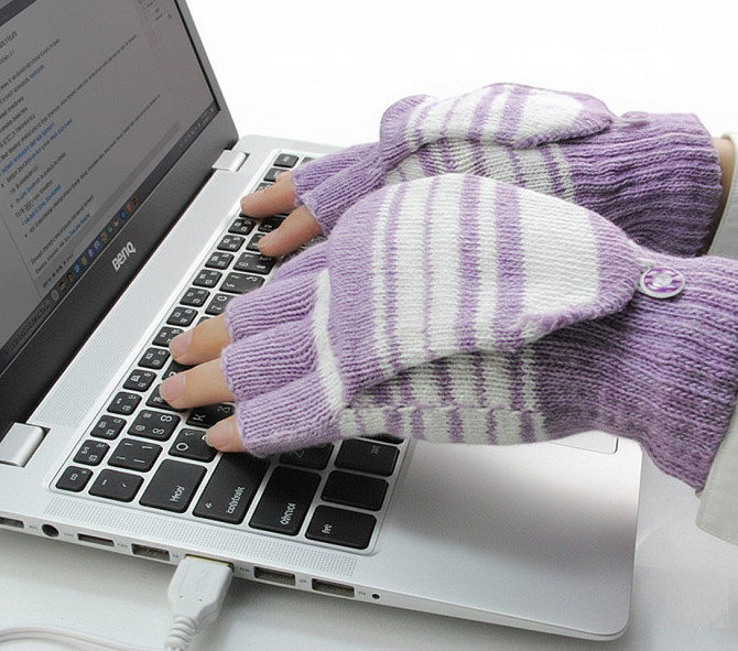Теплые геймерские перчатки с USB-подогревом Київ - изображение 2