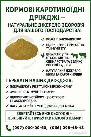 Кормові дріжджі – білково-вітамінна добавка від виробника по Україні та на експорт. Kryvyy Rih