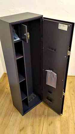 Оружейный сейф шкаф на 3 ствола бу 1400 x 430 x 280 мм Білопілля