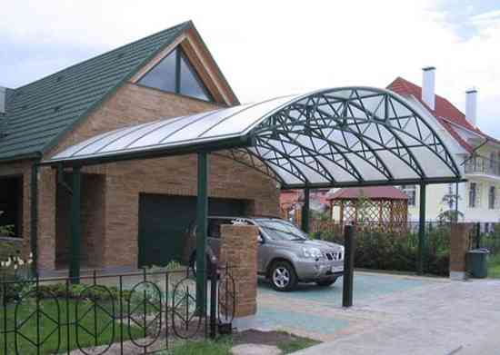 Навес над входом, навес над машиной - любые размеры и конструкция, с установкой Київ