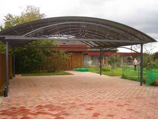 Навес над входом, навес над машиной - любые размеры и конструкция, с установкой Київ