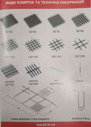 Грильято ПрофАльянс Підвісна стеля Профнастил Чернігів
