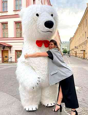 Стриптиз ростової ляльки Черкаси.Замовити стриптизера аніматора на свято.Білий ведмідь Черкаси