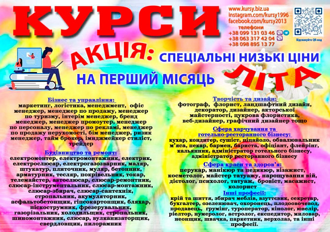 Курси токар, кухар, зварник, слюсар, перукар, маляр Вінниця - зображення 1